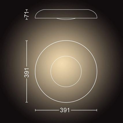 Philips - LED dimbare lamp Hue STILL LED/27W/230V + afstandsbediening