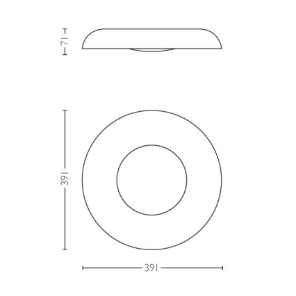 Philips - LED Plafondverlichting dimbaar Hue STILL LED/32W/230V