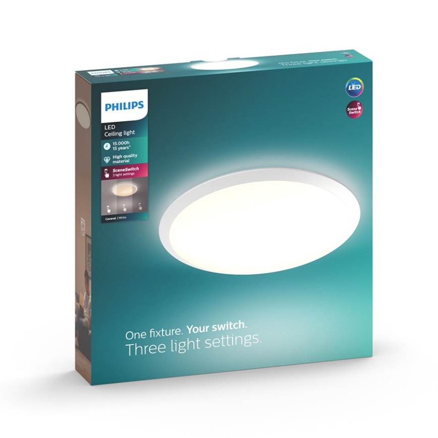Philips 32809/31/P3 - Plafonnier LED à intensité modulable CANAVAL LED/18W/230V