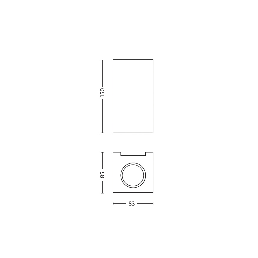 Philips 33012/17/PN - Wandlamp GABARDINE 2xGU10/50W/230V