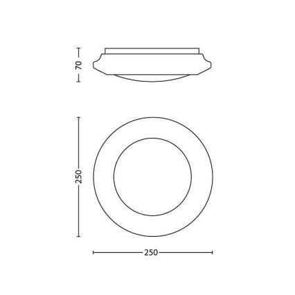 Philips - LED Plafondlamp LED/6W/230V 2700K
