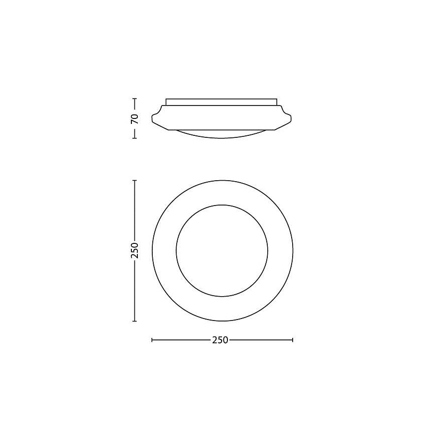 Philips - LED Plafondlamp LED/6W/230V 2700K