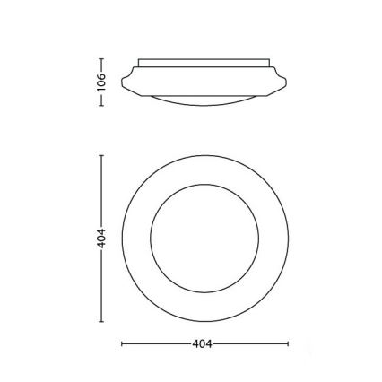 Philips - LED Plafondlamp LED/22W/230V 4000K