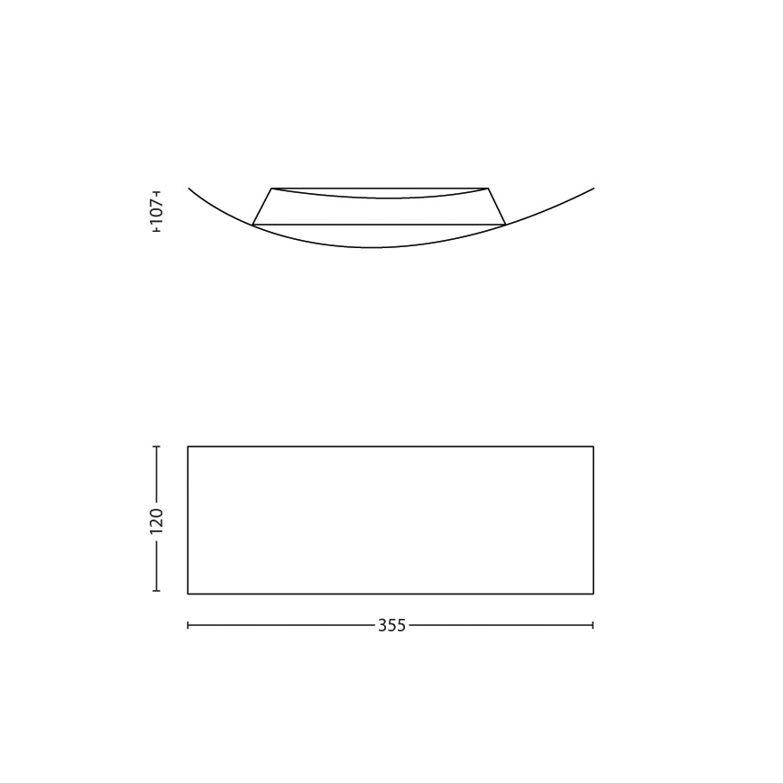 Philips 34101/17/16 - Applique murale MYLIVING ARROW 1xR7s/80W/230V