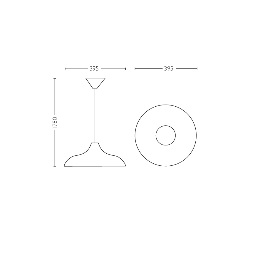 Philips 36032/30/E7 - Hanglamp MYLIVING DURHAM 1xE27/40W/230V
