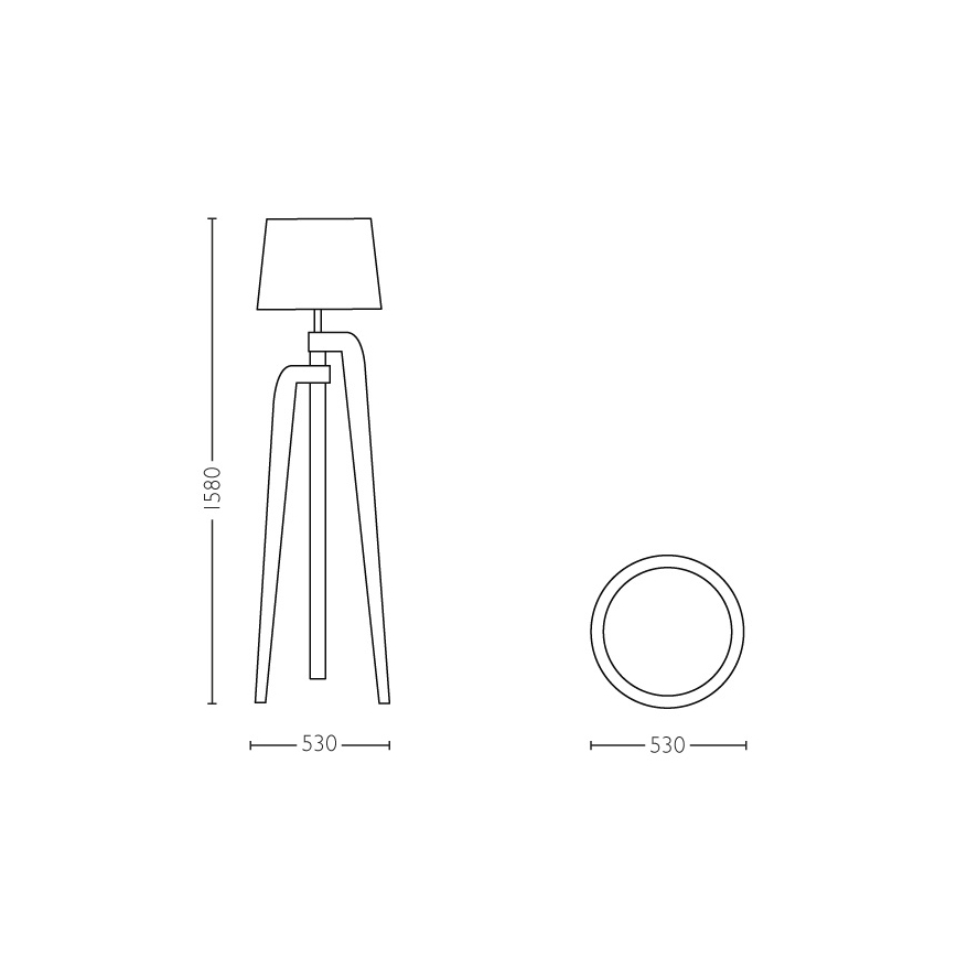 Philips 36039/38/E7 - Vloerlamp INSTYLE GILBERT 1xE27/40W/230V