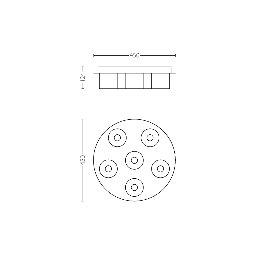Philips 36446/11/P1 - Plafonnier à intensité variable LED INSTYLE BYZANTIN 6xLED/5W/230V
