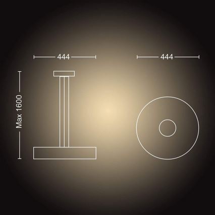 Philips - Suspension filaire à intensité variable FAIR LED/33,5W/230V 2200-6500K + télécommande