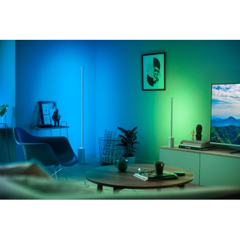 Suradam verrassing Madison Philips 40802/48/P9 - LED RGB Vloerlamp Hue SIGNE 1xLED/32W/230V | Lumimania