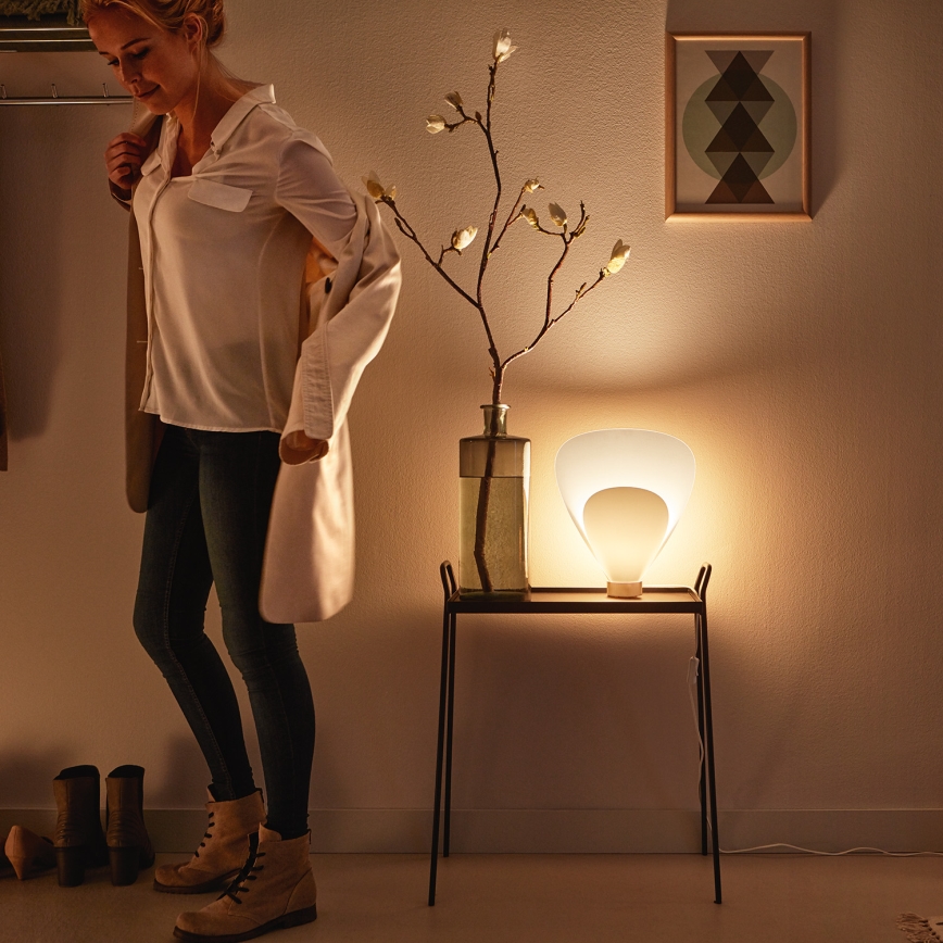 Philips 40879/31/PN - Tafellamp MYLIVING PINE E27/60W/230V