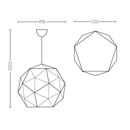 Philips - Suspension E27/60W/230V