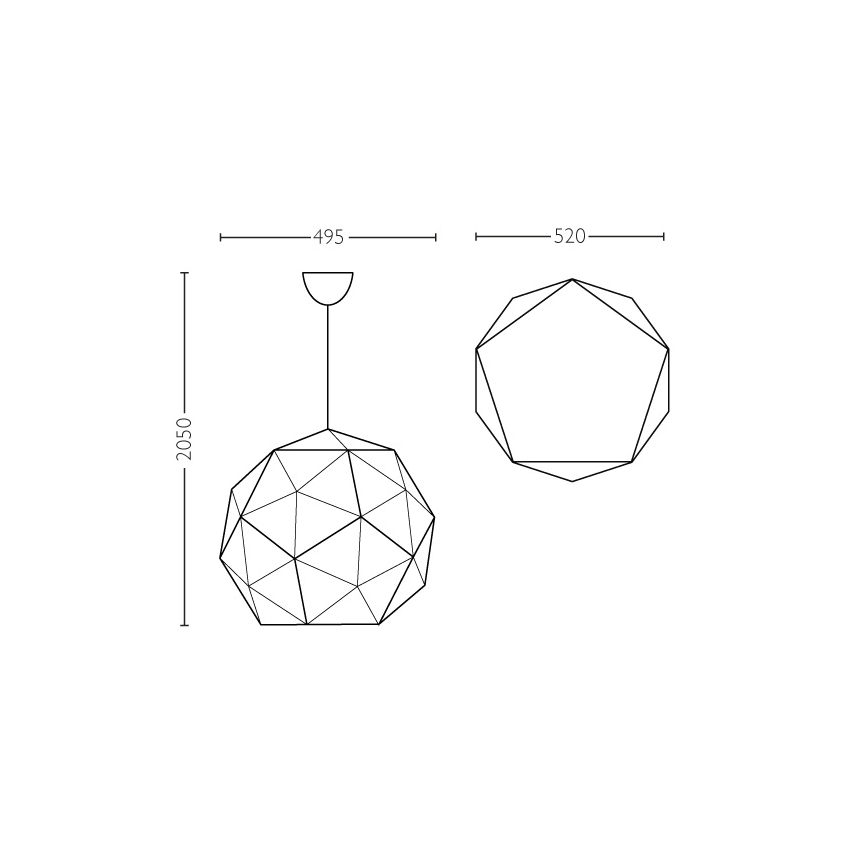 Philips - Suspension E27/60W/230V