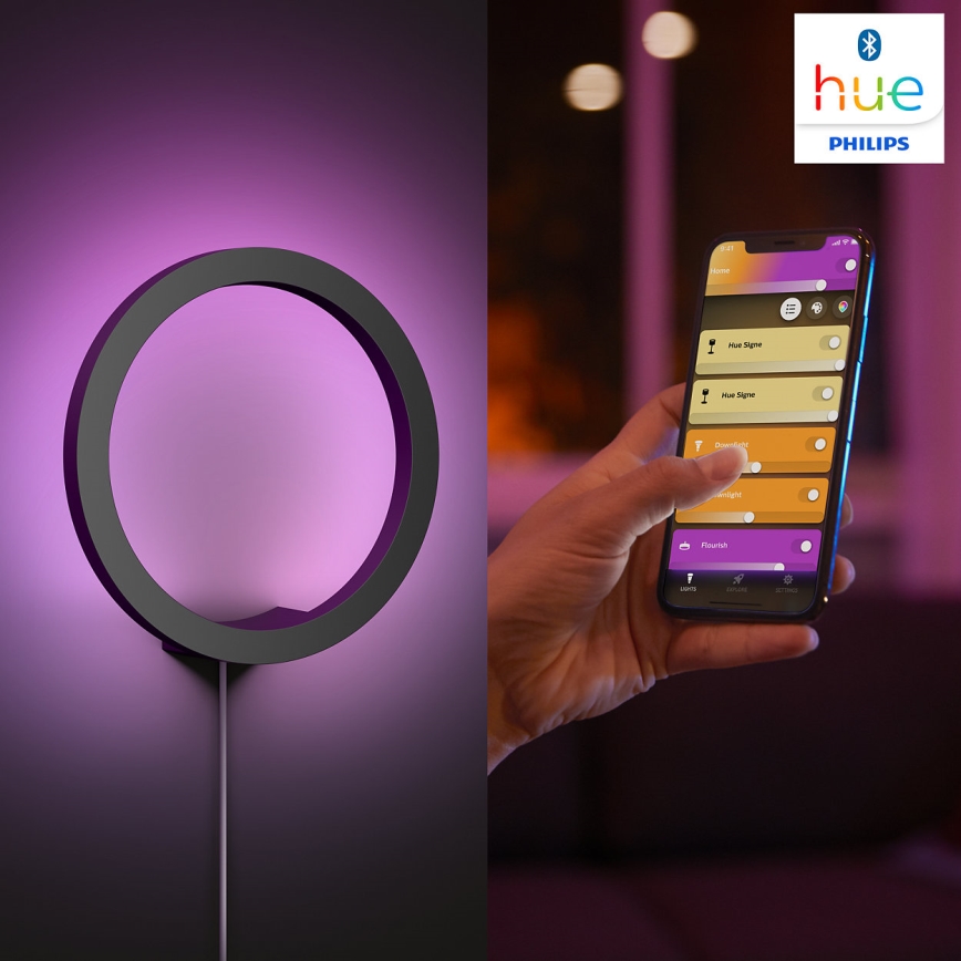 Philips - LED RGBW Dimbare wandlamp Hue SANA White en Color Ambiance LED/20W/230V