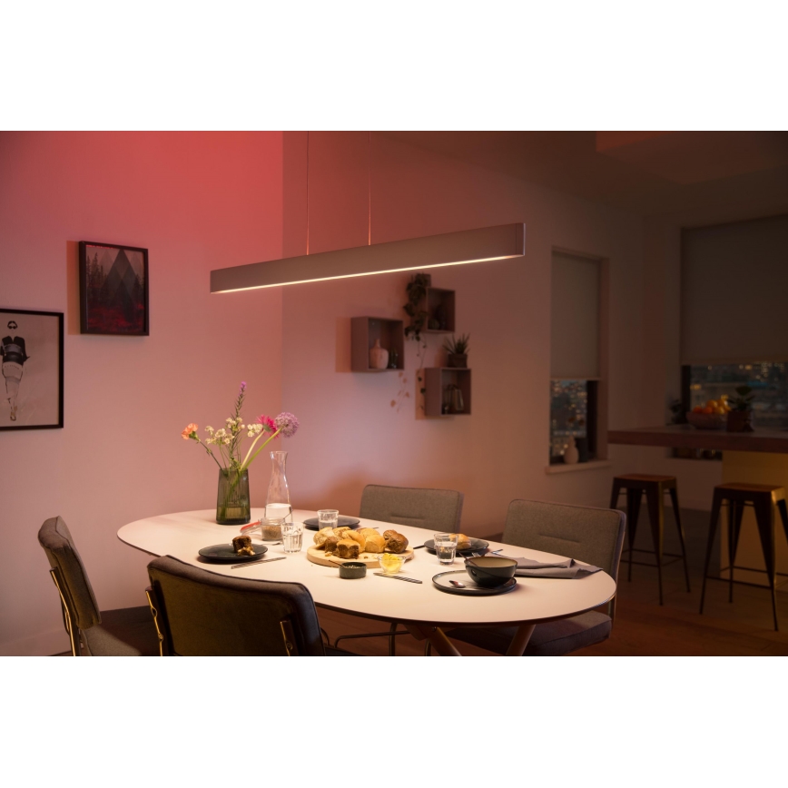 Philips – LED kroonluchter aan een snoer Hue ENSIS White And Color Ambiance 2×LED/39W/230V