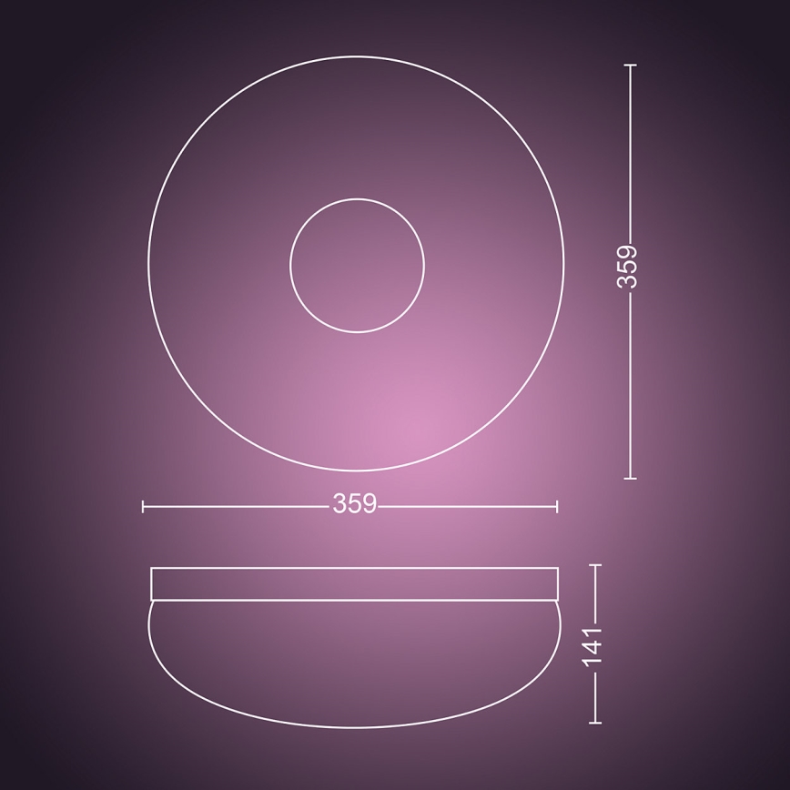 Philips 40905/31/P9 - Plafonnier LED HUE FLOURISH LED/32W/230V