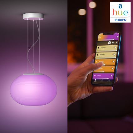 Philips - LED RGBW Dimbare hanglamp aan een koord Hue FLOURISH LED/39W/230V