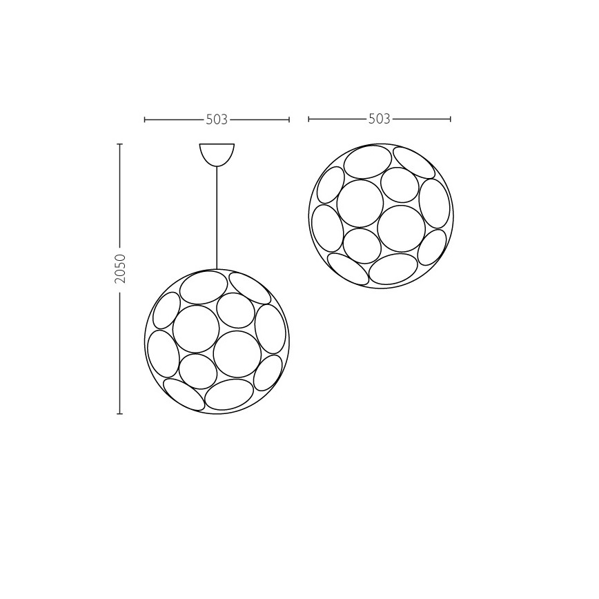 Philips - Suspension E27/60W/230V