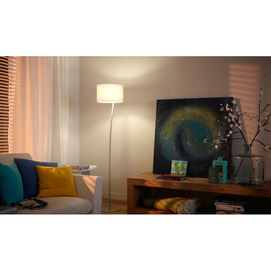 Philips 42258/38/16 - Lampadaire LEOD blanc 1xE27/23W/230V