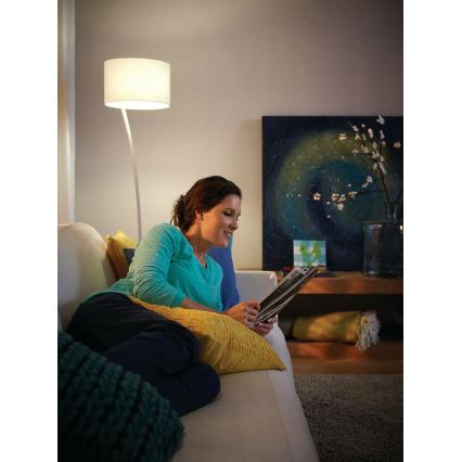 Philips 42258/38/16 - Lampadaire LEOD blanc 1xE27/23W/230V