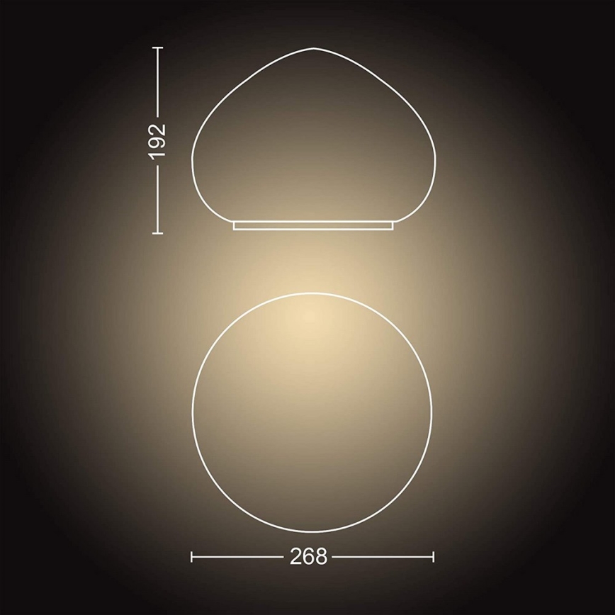 Philips - Lampe à intensité variable Hue WELLNER LED 1xE27/8,5W/230V + télécommande