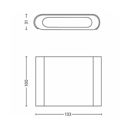 Philips - Applique murale 2xLED/2,5W/230V blanc