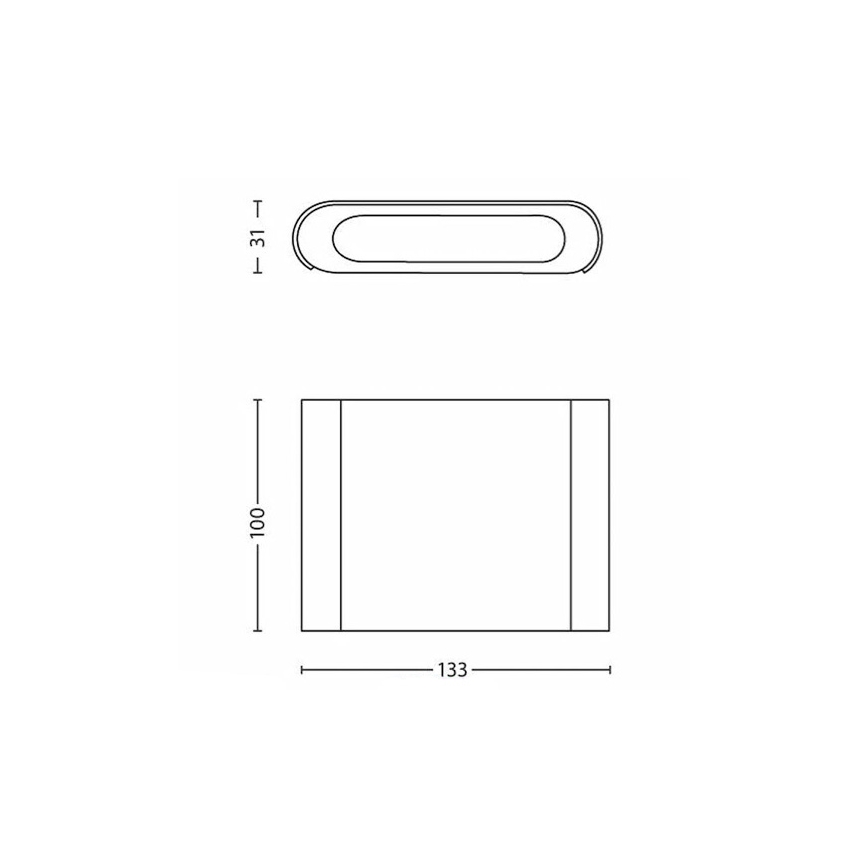 Philips - Applique murale 2xLED/2,5W/230V blanc