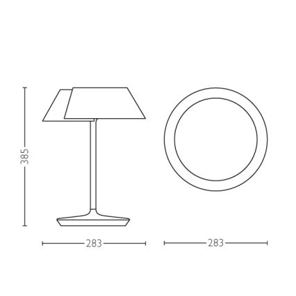 Philips 49023/31/P1 - Lampe de table à intensité variable LED INSTYLE NONAGON 1xLED/7W/230V