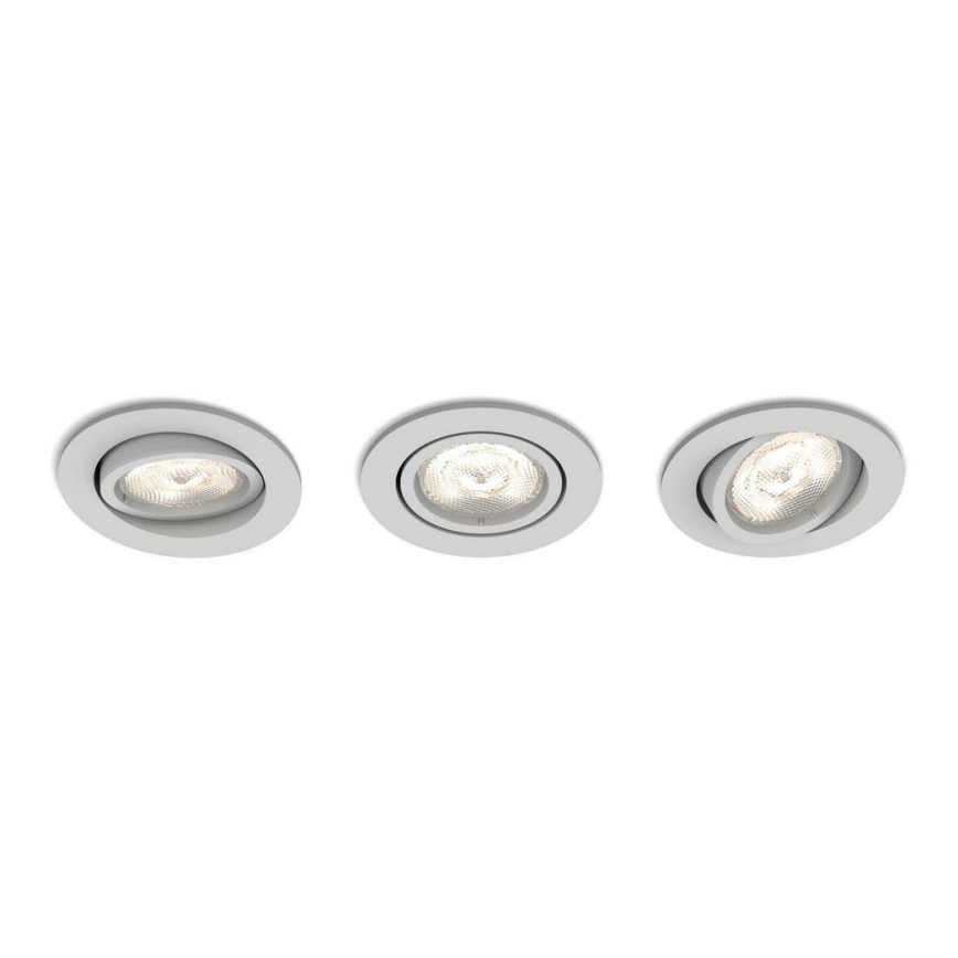 Philips 50113/87/P0 - PACK 3x Suspension LED à intensité modulable CASEMENT LED/4,5W/230V