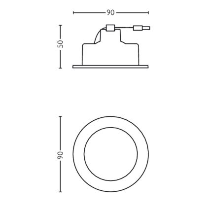 Philips 50113/87/P0 - PACK 3x Suspension LED à intensité modulable CASEMENT LED/4,5W/230V