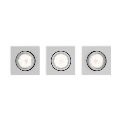 Philips 50123/87/P0 - PACK 3x LED Lumière ajustable encastrée CASEMENT LED/4,5W/230V