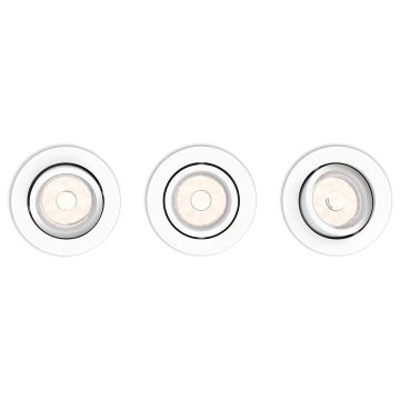 Philips - LOT 3x LED Spot encastrable 1xGU10/4,6W/230V