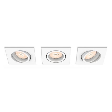 Philips - SET 3x Inbouwverlichting 1xGU10/5,5W/230V