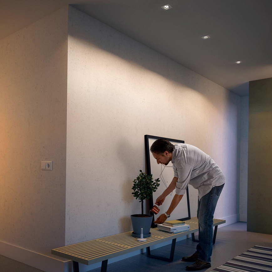 Philips - set van 3 inbouwspots 1x GU10/5,5W/230V