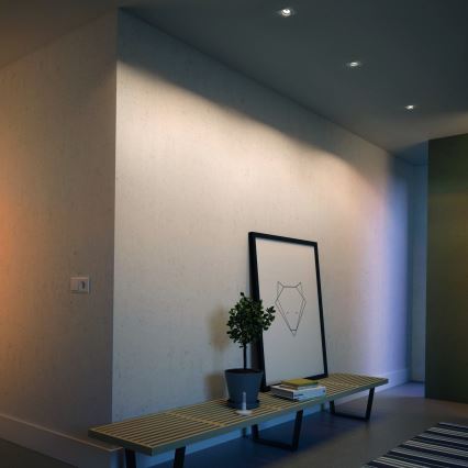 Philips - SET van 3 dimbare LED RGBW inbouwspots 1x GU10/4,8W/230V wit + afstandsbediening