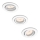 Philips 50393/31/PN - PACK 3x Luminaire encastrable DONEGAL 3xGU10/5,5W/230V