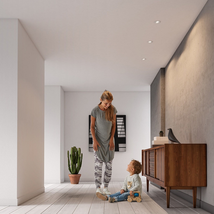 Philips 50393/31/PN - PACK 3x Luminaire encastrable DONEGAL 3xGU10/5,5W/230V