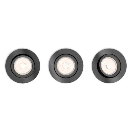 Philips 50393/99/PN - PACK 3x Luminaire encastrable DONEGAL 3xGU10/5,5W/230V