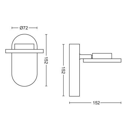 Philips - Spot LED dimmable 1xLED/4,5W/230V