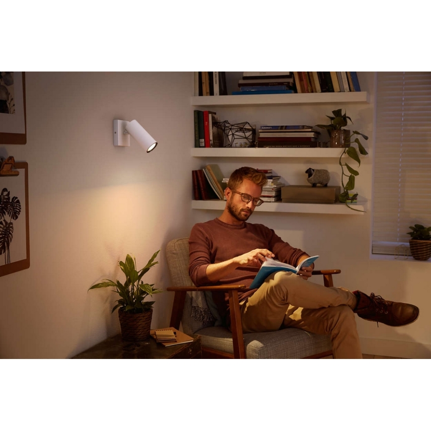 Philips - LED dimbare spotlamp Hue BURATTO 1xGU10/5,5W + afstandsbediening