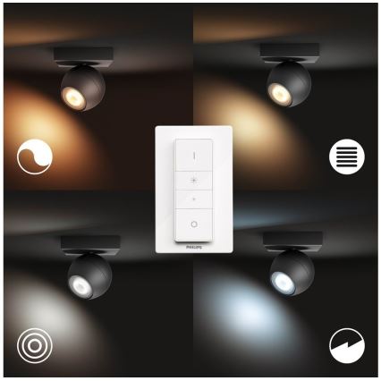 Philips - Spot à intensité variable LED Hue BUCKRAM 1xGU10/5W/230V