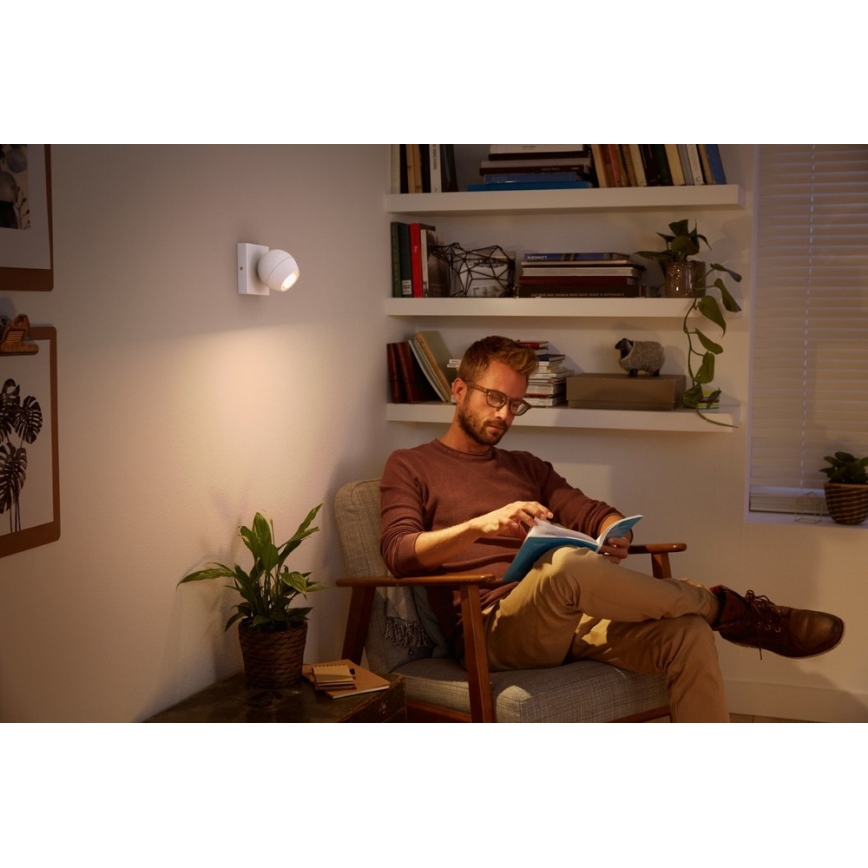 Philips - LED dimbare spot Hue BUCKRAM 1xGU10/5W/230V + afstandsbediening