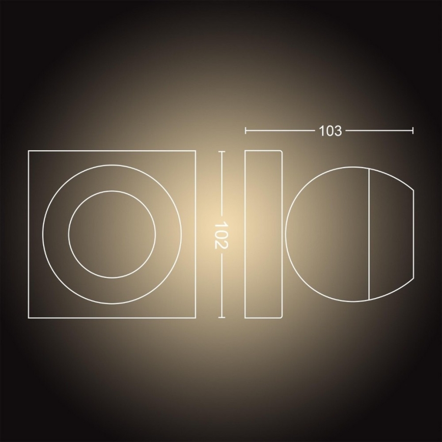Philips - LED dimbare spot Hue BUCKRAM 1xGU10/5W/230V + afstandsbediening