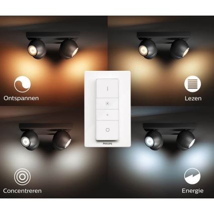 Philips - LED Spot dimbaar Hue BUCKRAM 4xGU10/5W/230V