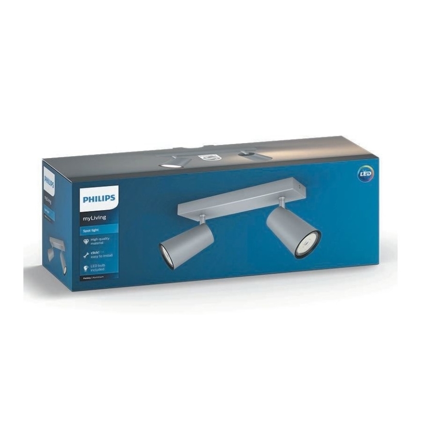 Philips 50572/48/PN - Spot MYLIVING PAISLEY 2xGU10/10W/230V