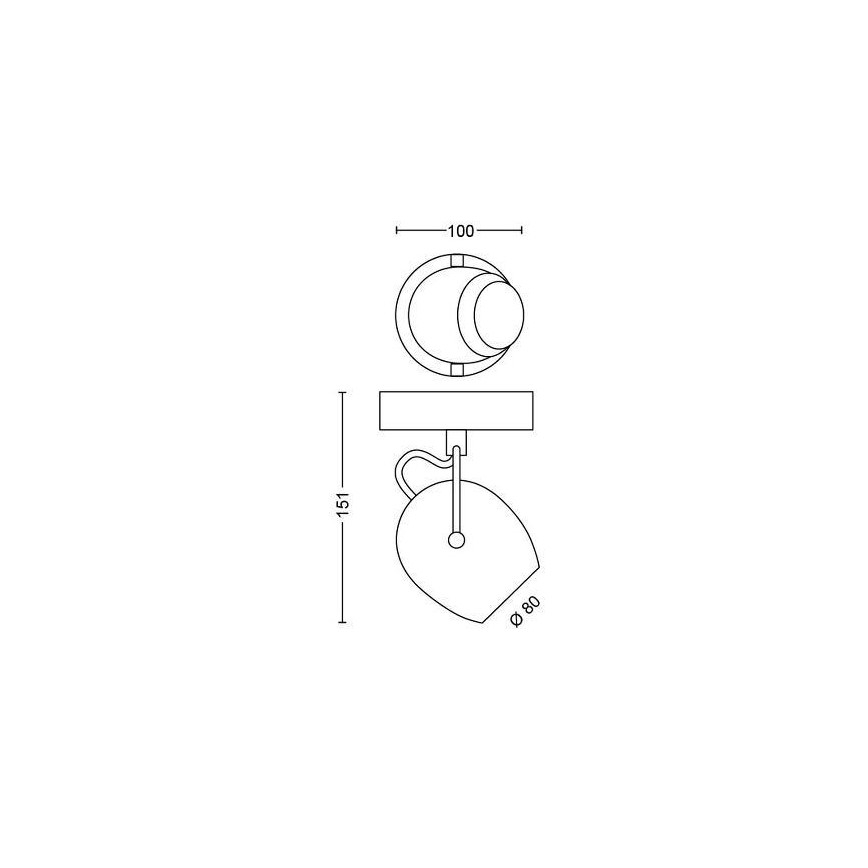 Philips 50611/31/P0 - LED spot RIVANO LED/4,3W/230V