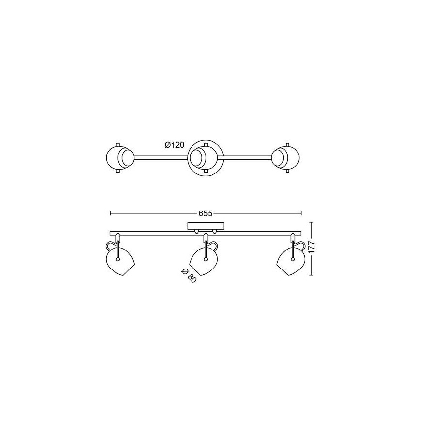 Philips - Spot LED 3xLED/4,5W/230V