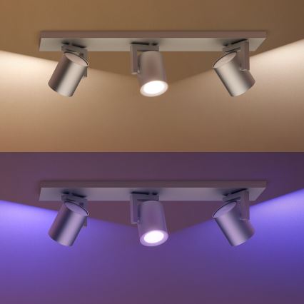 Philips - LED RGBW Spot à intensité variable Hue ARGENA 3xGU10/5,7W/230V