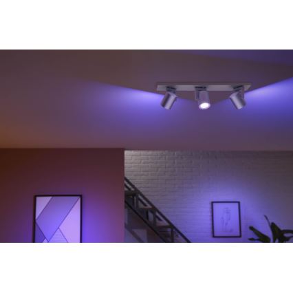 Philips - LED RGBW Spot à intensité variable Hue ARGENA 3xGU10/5,7W/230V