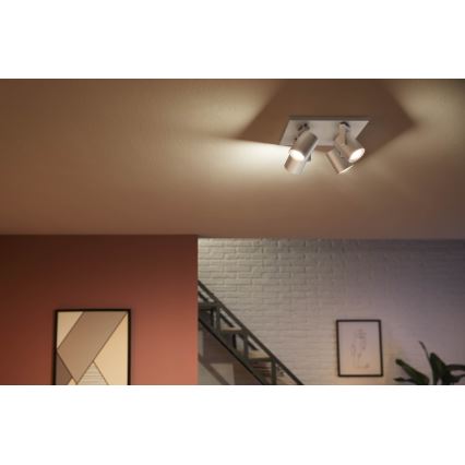 Philips - LED RGBW Spot à intensité variable Hue ARGENA 4xGU10/5,7W/230V