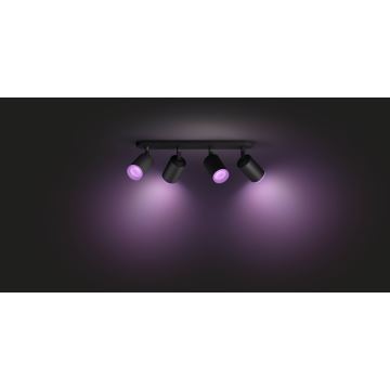 Philips - LED RGBW Dimbare spot Hue FUGATO 4xGU10/5,7W/230V